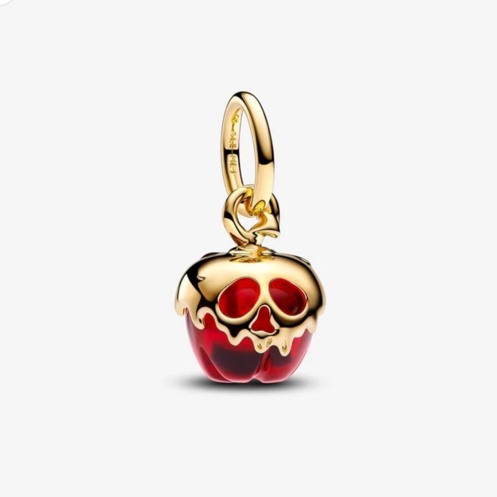 925 Disney Villains Evil Queen Apple Dangle Charm-Compatible With Pandora